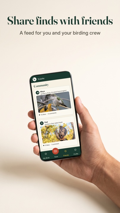 Aviarist — share finds with friends